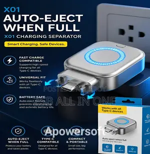 Fast charging automatically disconnects when fully charged