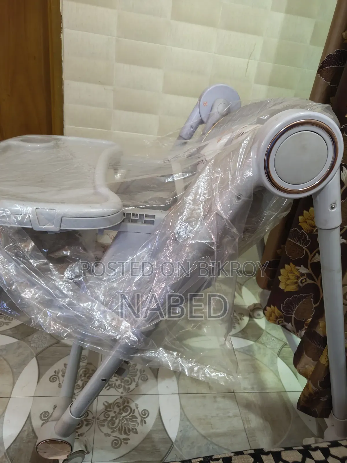 Baby Feeding High Chair | Adjustable Stroller, Rocking Stainless Steel