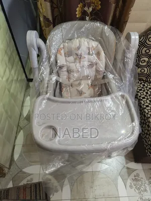 Baby Feeding High Chair | Adjustable Stroller, Rocking Stainless Steel