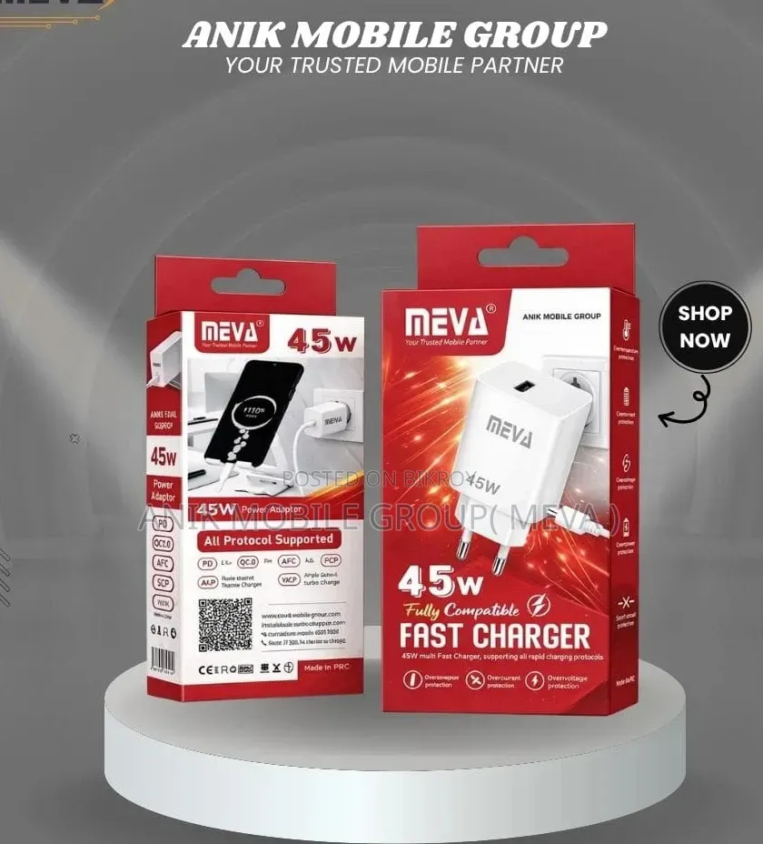 Meva Fast Charger 45W Model - M60