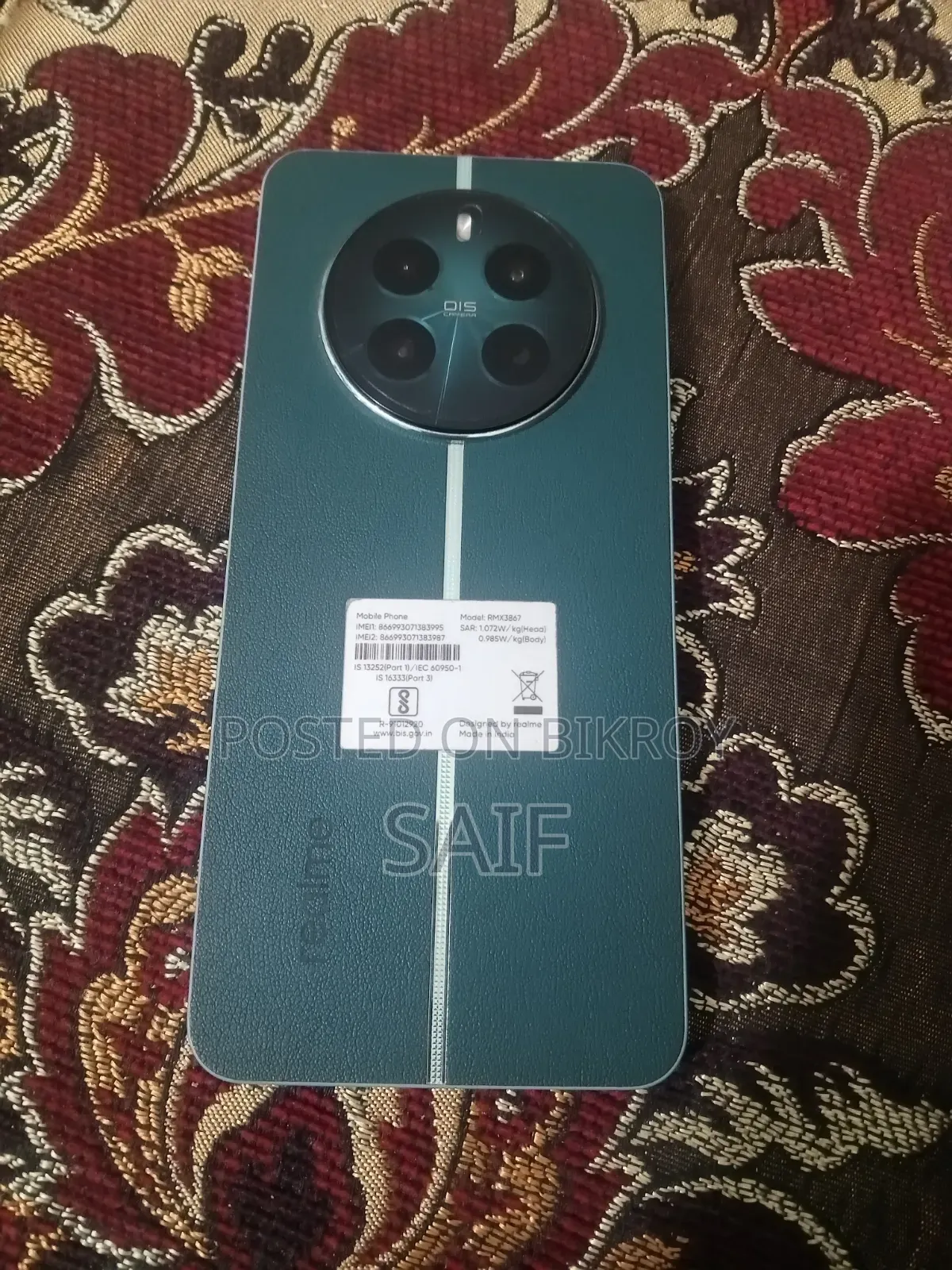 Realme 12+ 256 GB Green