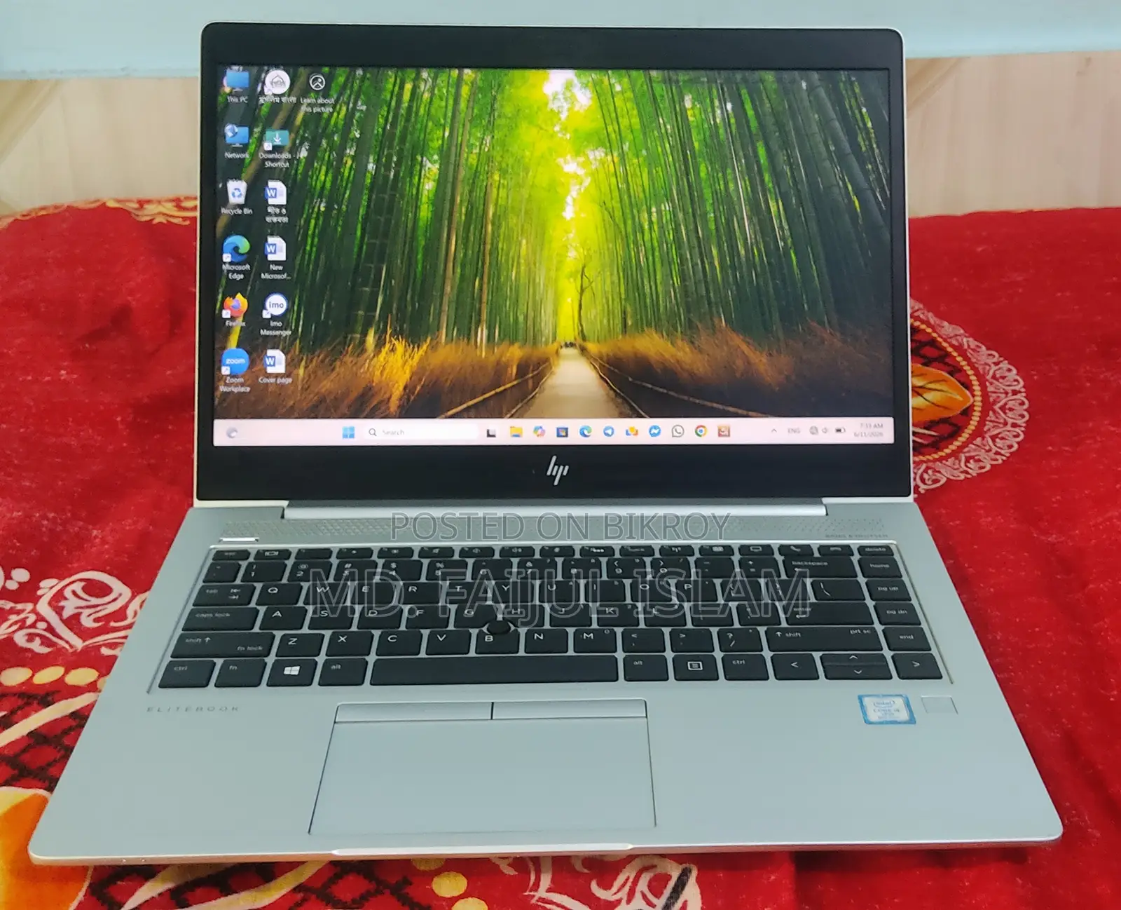 Laptop HP EliteBook 840 G6 8GB Intel Core I5 SSD 128GB