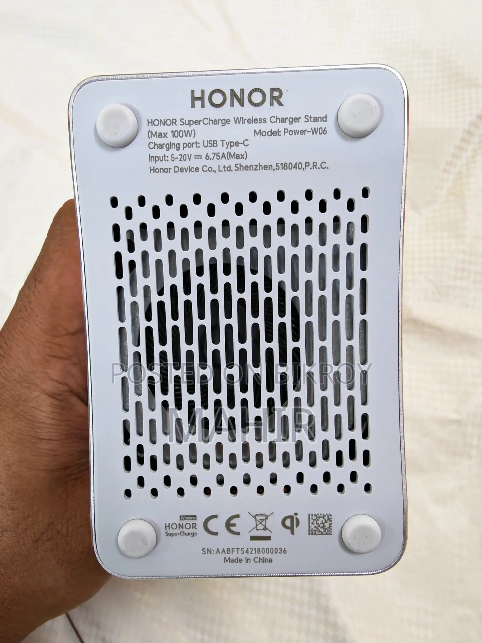 Honor Supercharger 100w Wireless Charger Stand