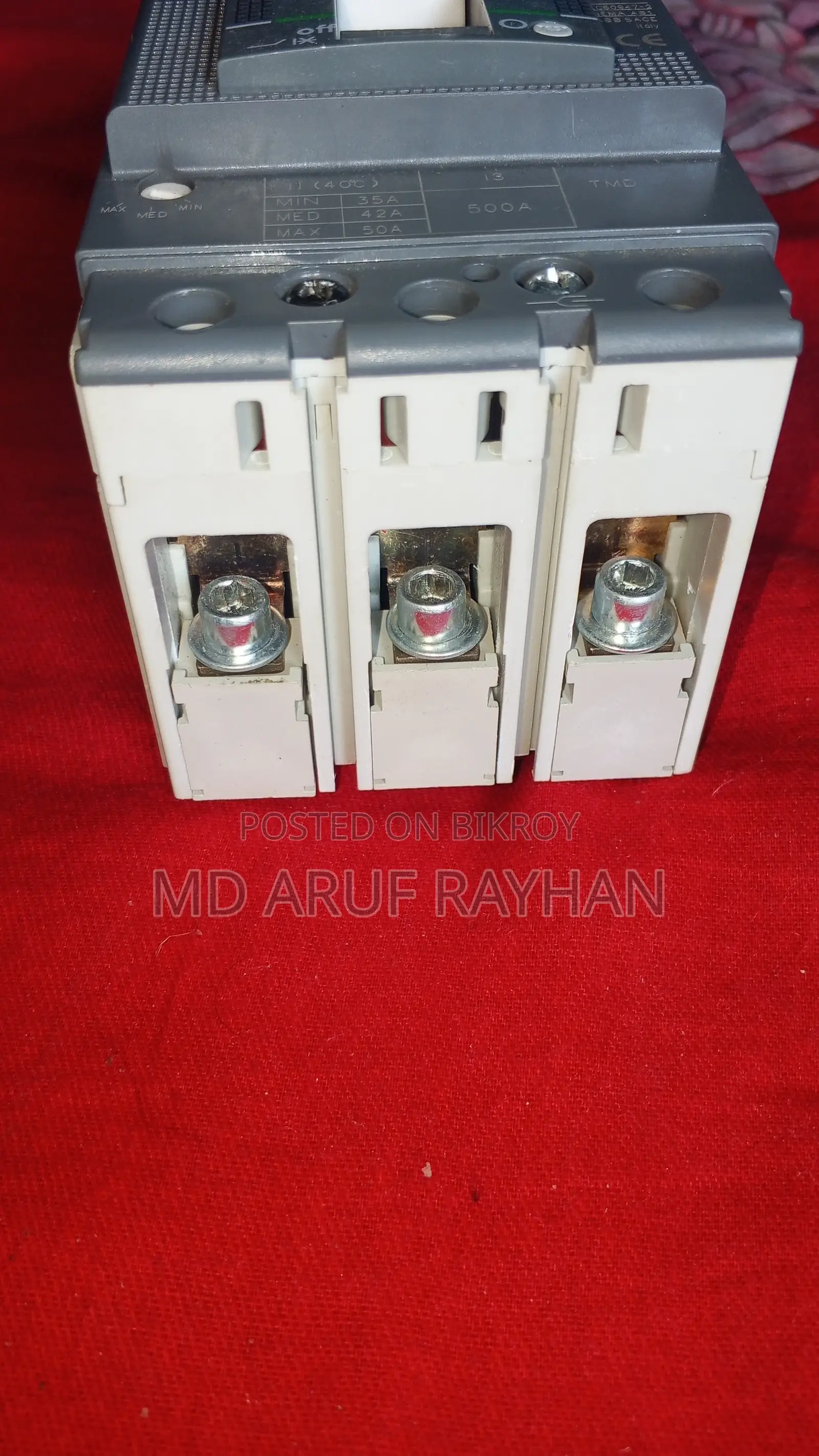 Abb Sace Tmax Xt1c 50a Mccb Circuit Breaker (Brand New)