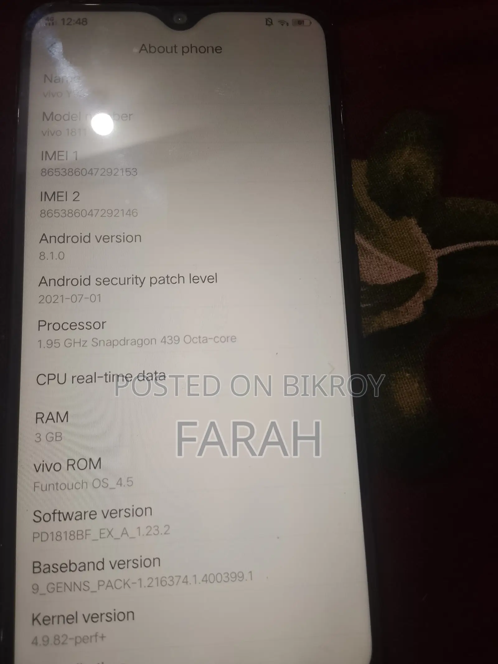 Vivo Y93 64 GB