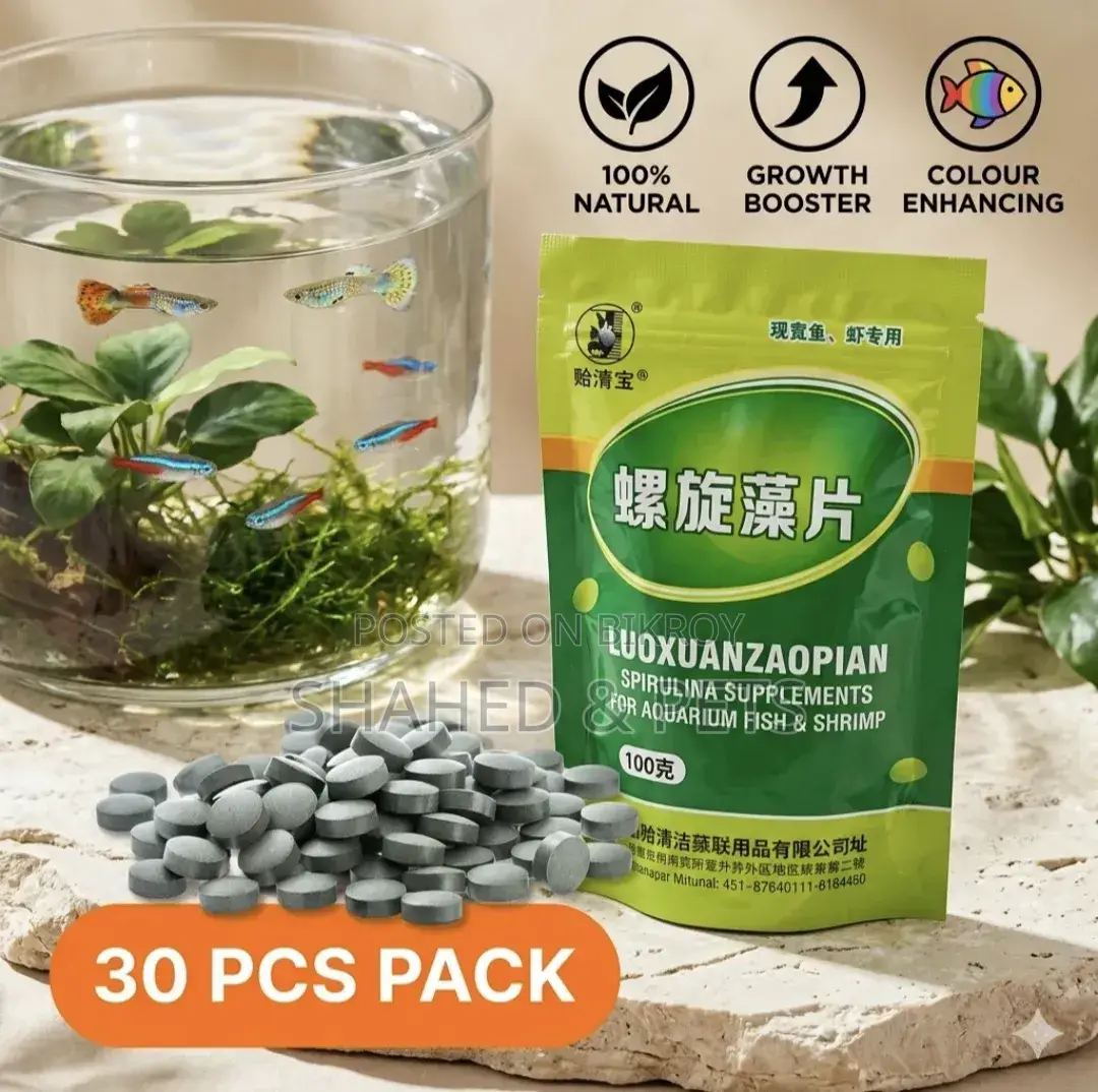 Spirulina Tablets Fish Food 30 PCS