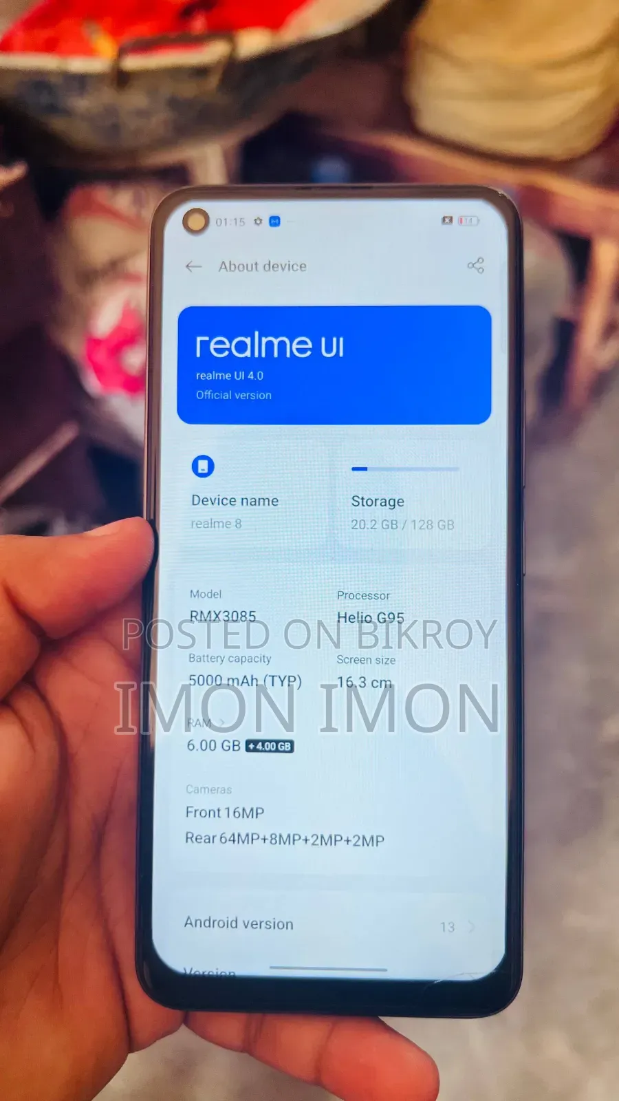 Realme 8 5G 128 GB Black
