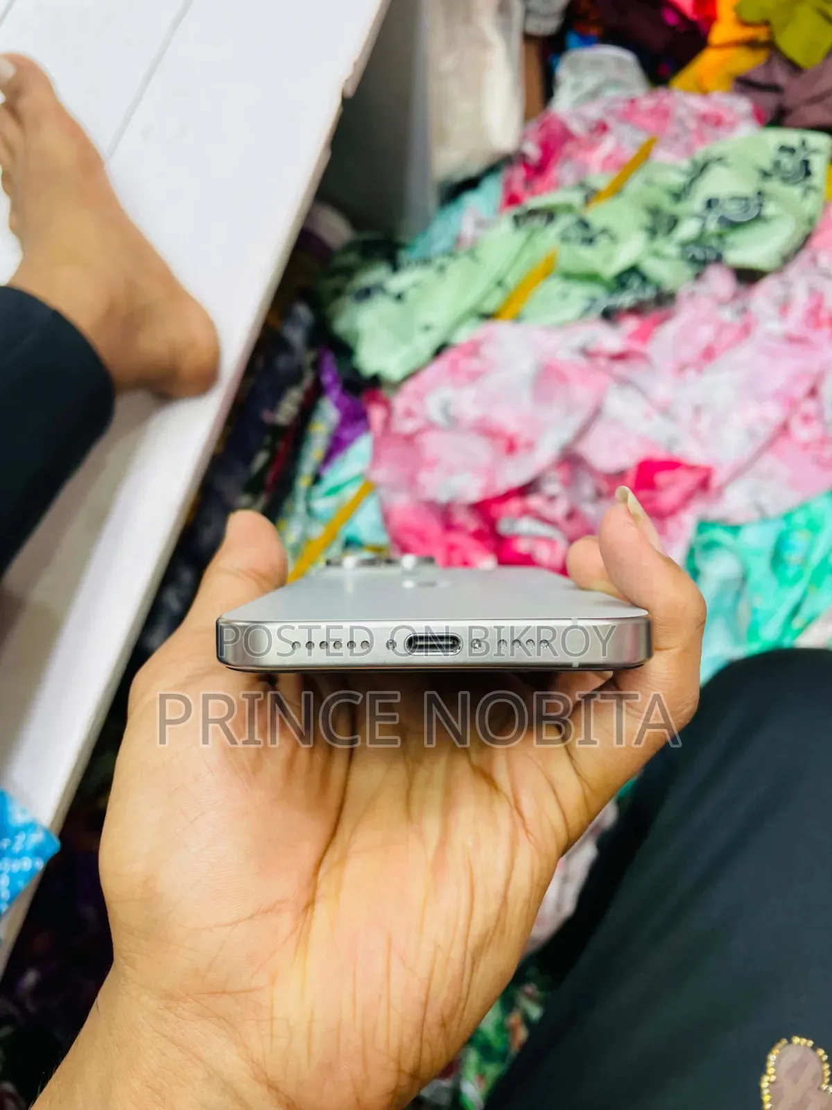 অ্যাপল আইফোন ১৫ প্রো ম্যাক্স ২৫৬ জিবি সিলভার