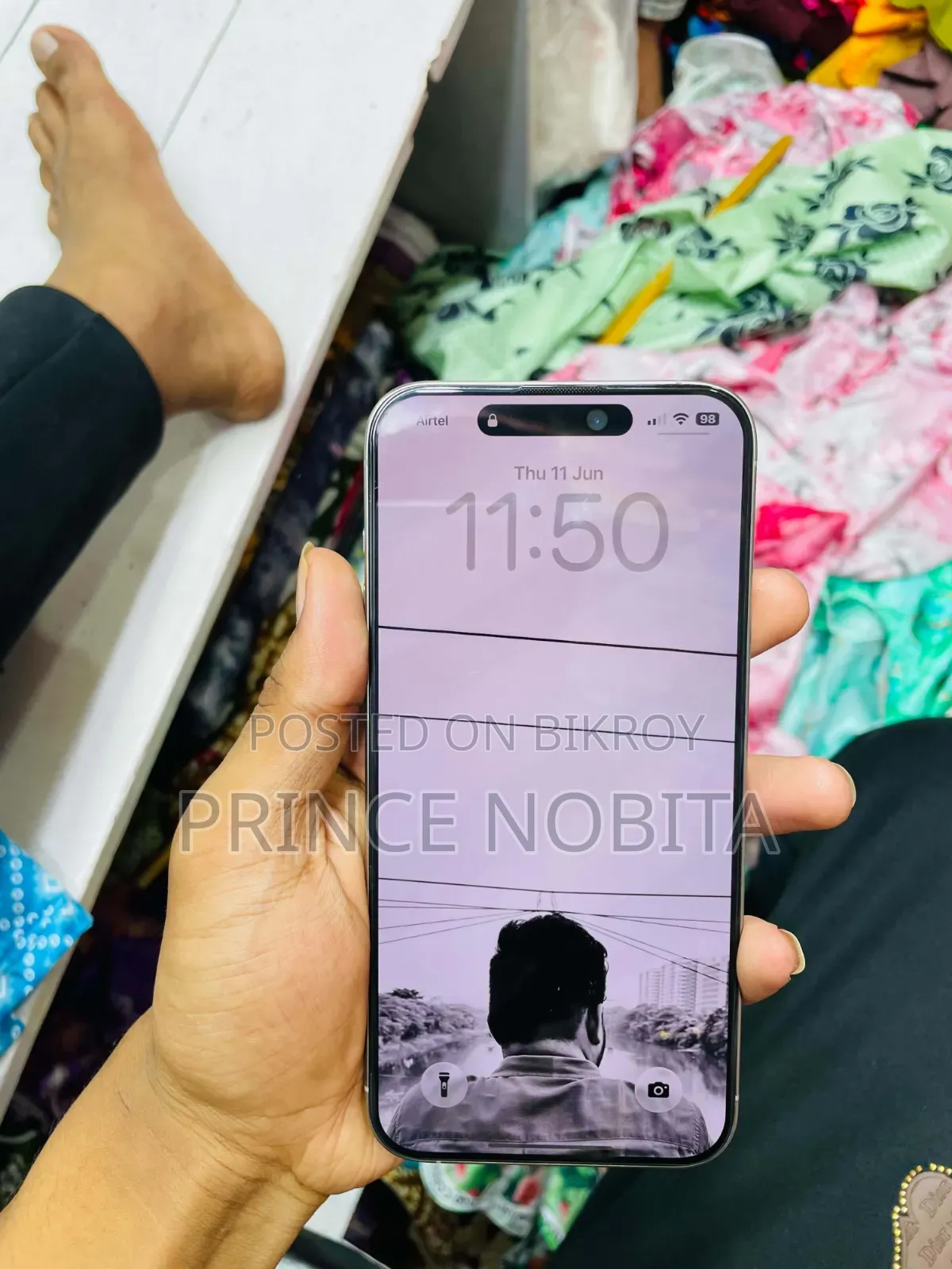 অ্যাপল আইফোন ১৫ প্রো ম্যাক্স ২৫৬ জিবি সিলভার