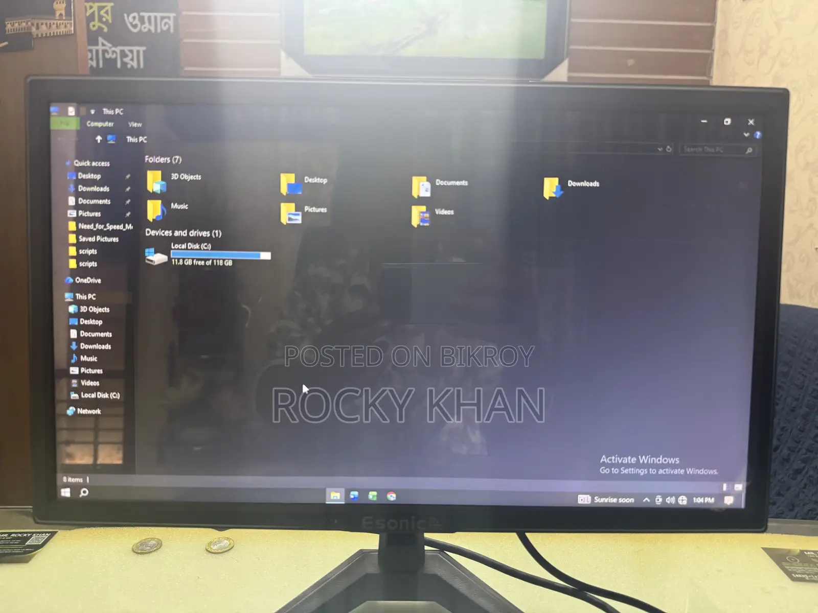 Desktop Computer 8GB Intel Core I3 HDD 128GB