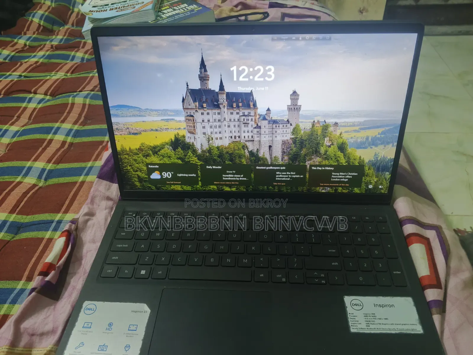 Laptop Dell Inspiron 15 8GB AMD Ryzen 5 SSD 256GB