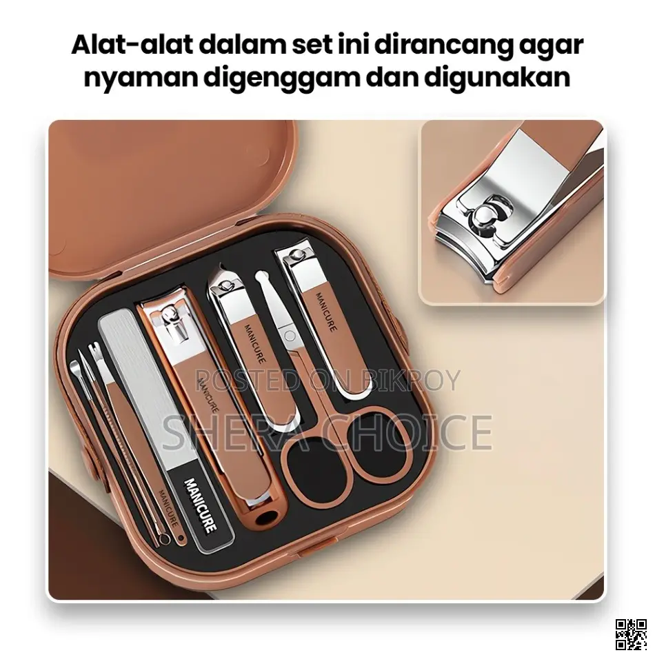 8-piece Manicure Pedicure Kit – Professional Nail Care Set