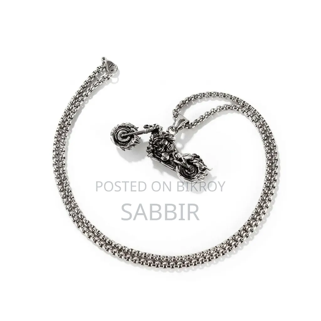 Ghost Rider Motorcycle Locket With Chain Full Set