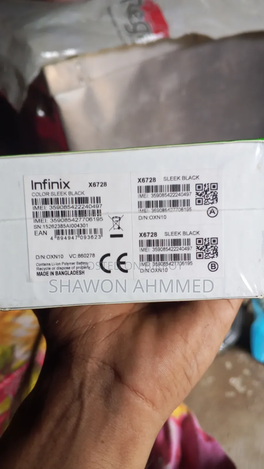 Infinix Hot 60i 128 GB Black