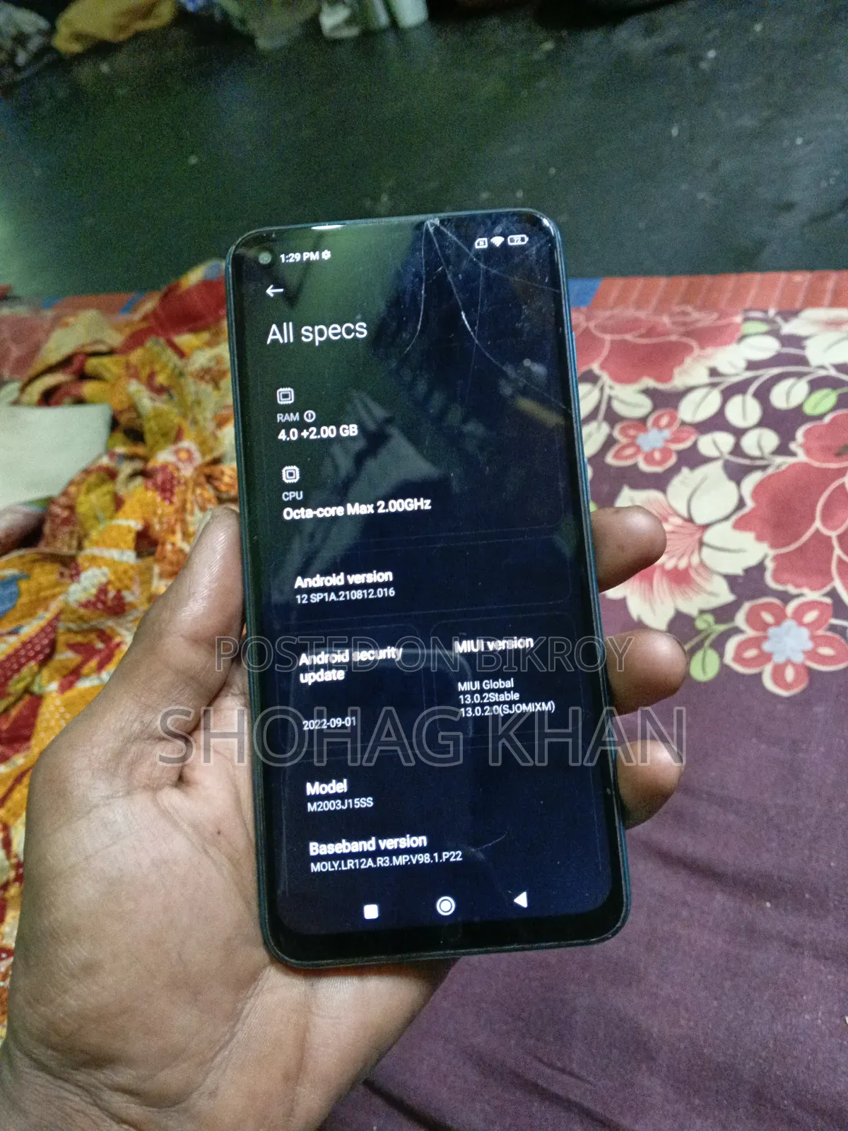 Xiaomi Redmi Note 9 128 GB Purple