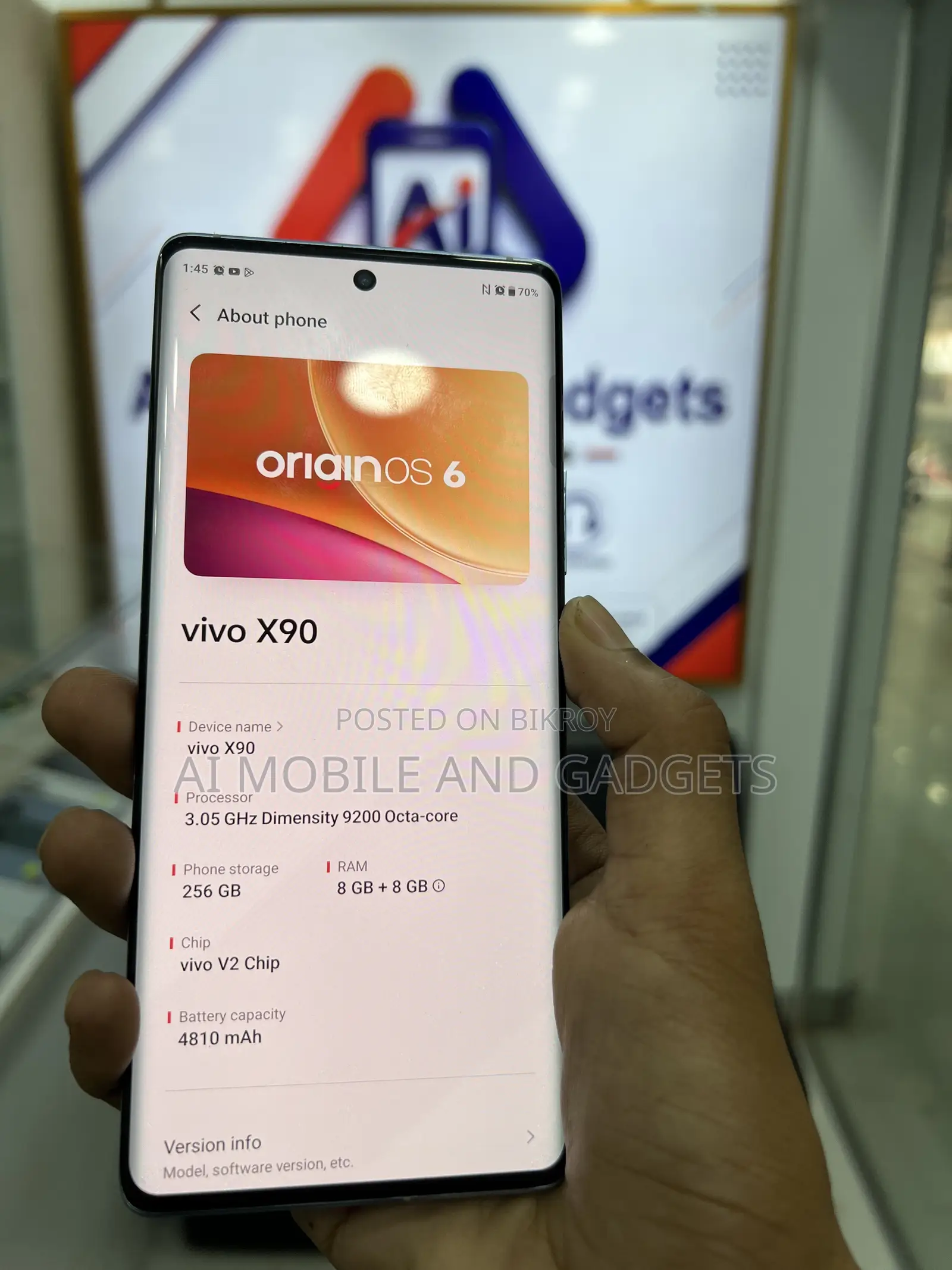 Vivo X90 256 GB Blue