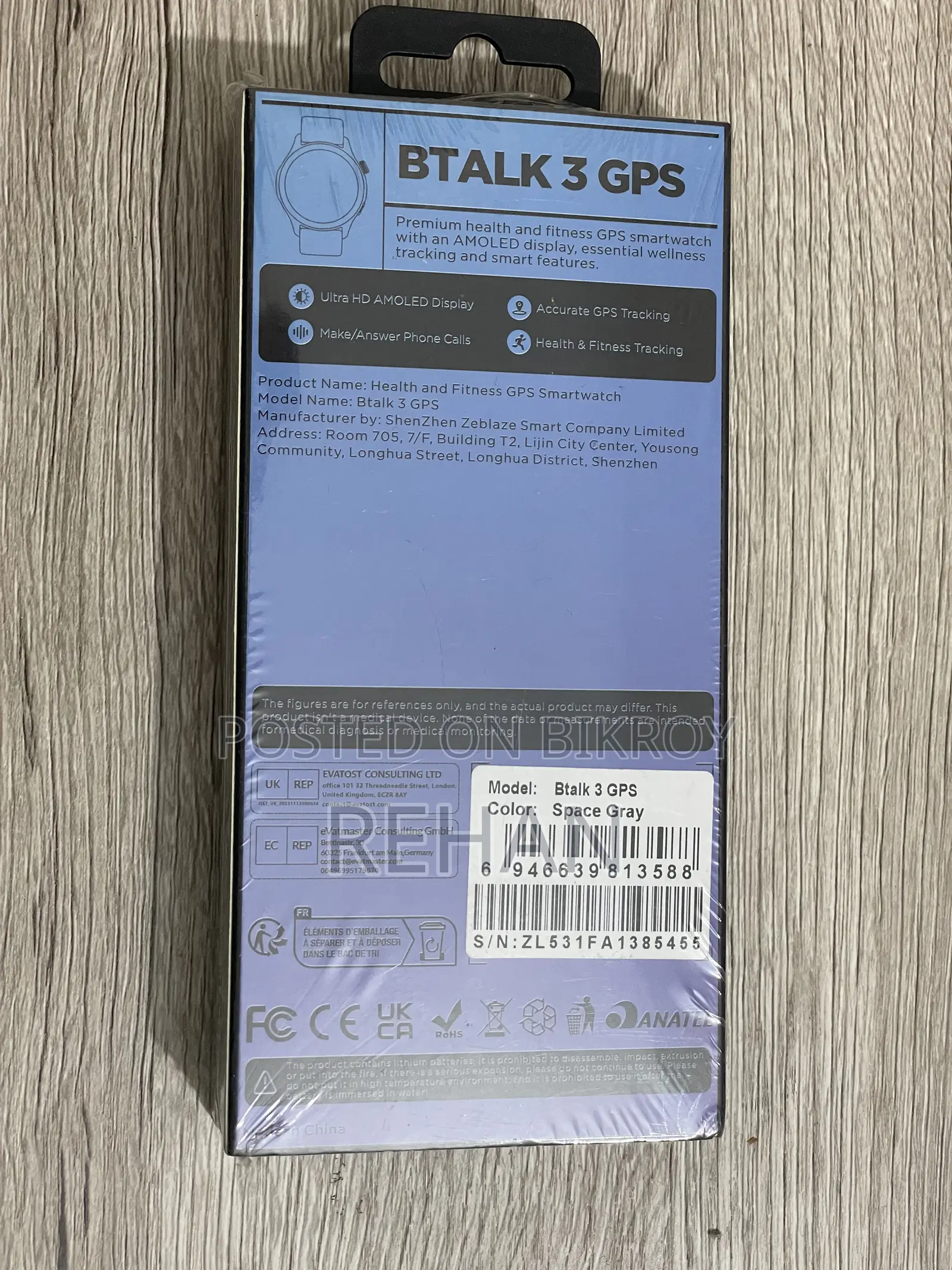 Zeblaze Btalk 3 GPS | Smartwatch