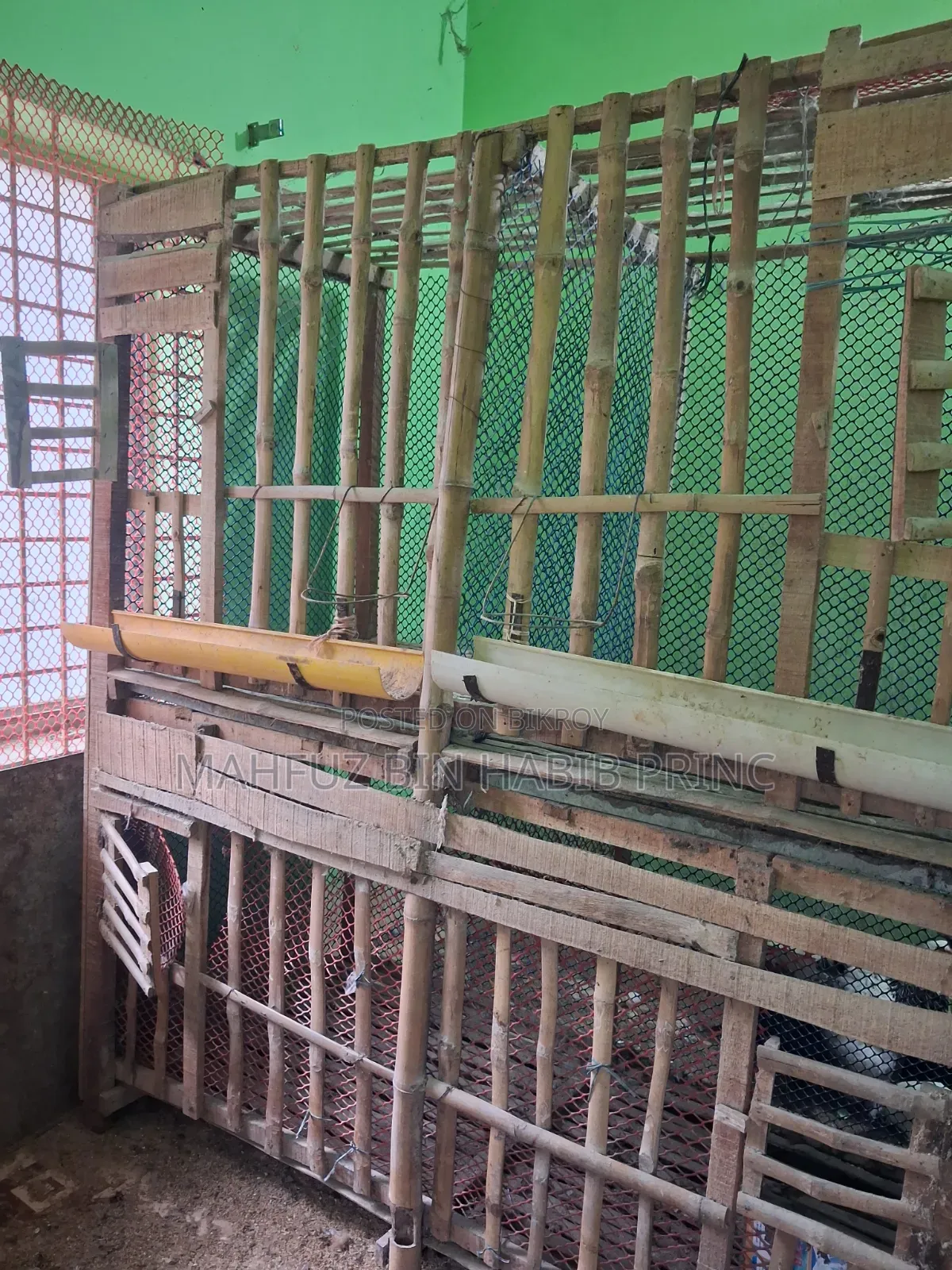 Large cage for raising chickens