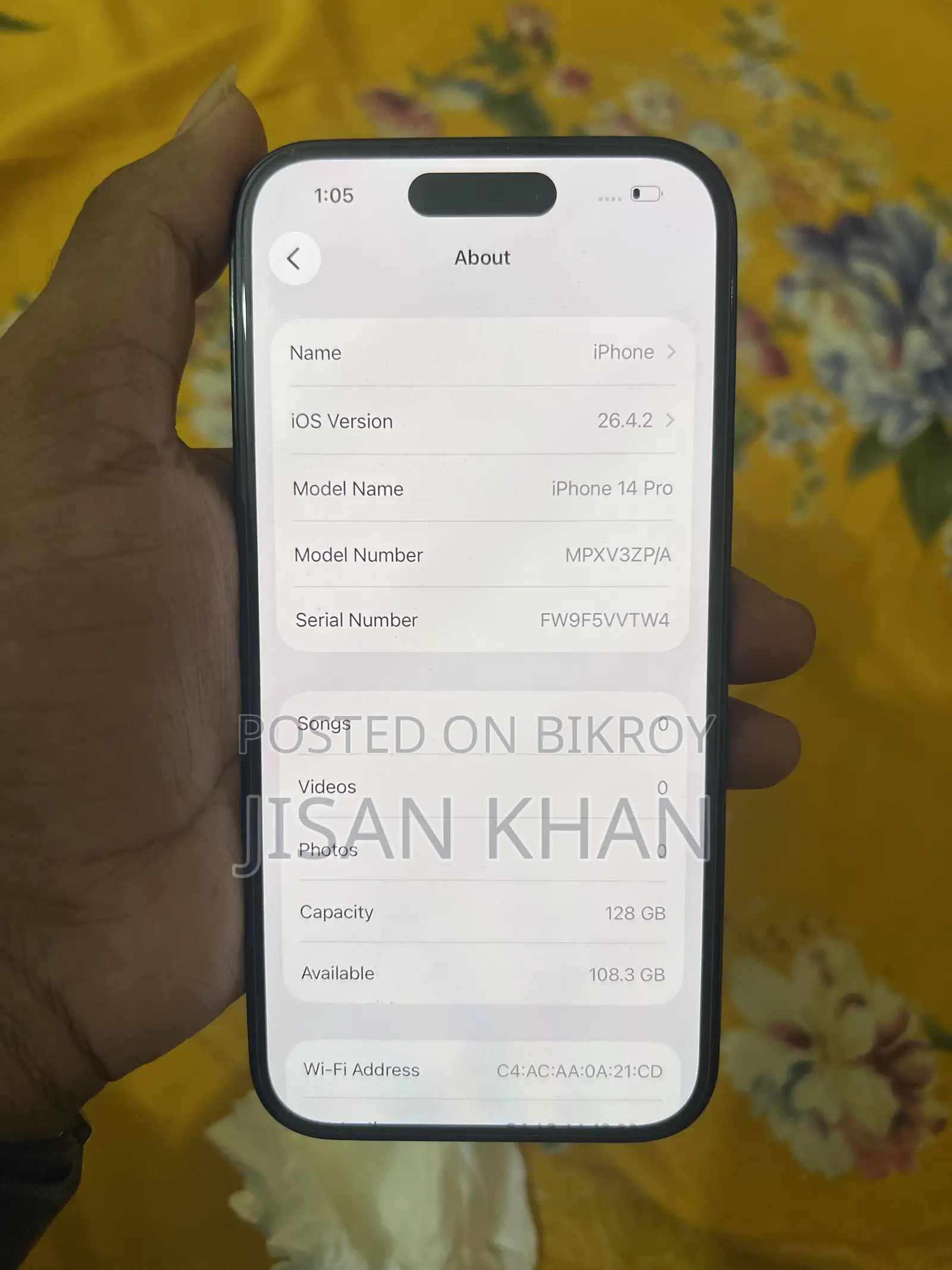 Apple iPhone 14 Pro 128 GB Black