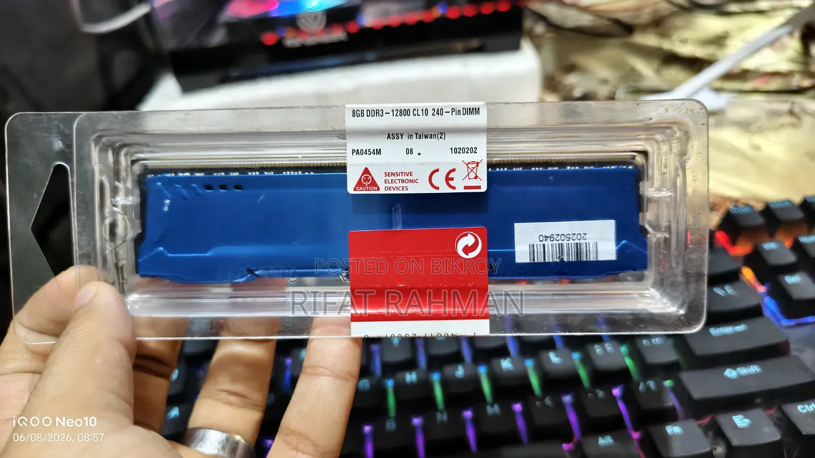 Hyperx Fury Blue Ddr3 Desktop Ram