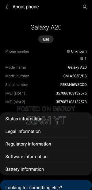 Samsung Galaxy A20 32 GB Black