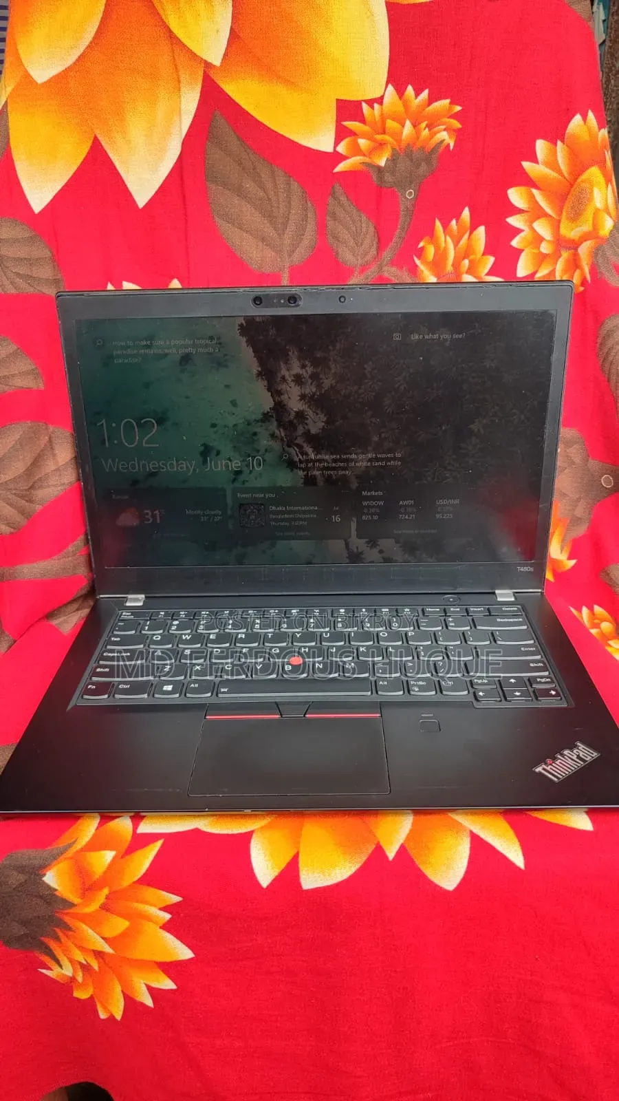 Laptop Lenovo ThinkPad T480s 8GB Intel Core I7 SSD 256GB