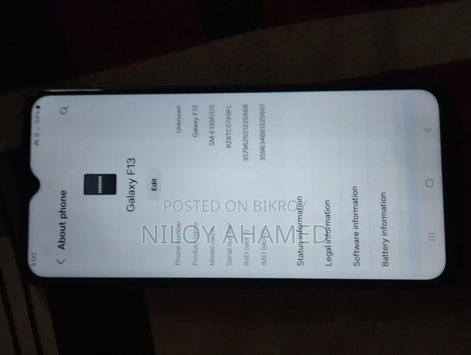 Samsung Galaxy F13 64 GB Blue