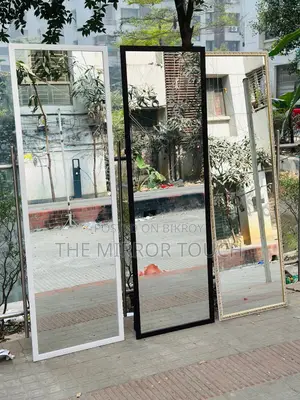 Aluminum Stand Mirror