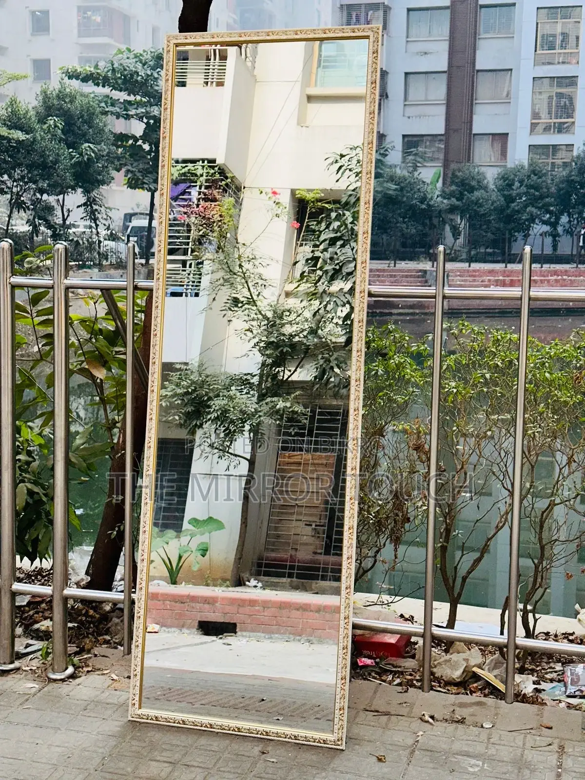 Aluminum Stand Mirror