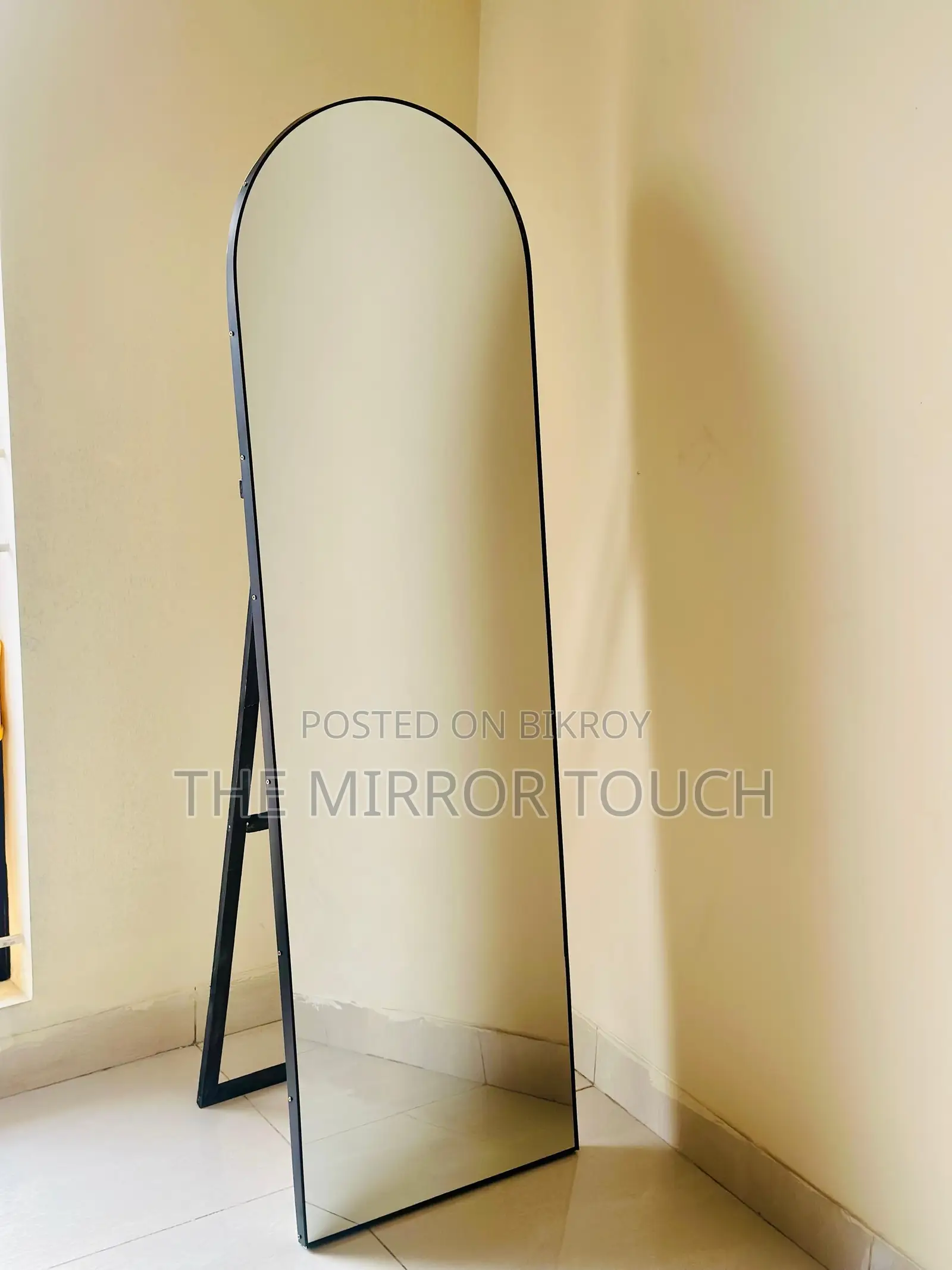 Aluminum Stand Mirror