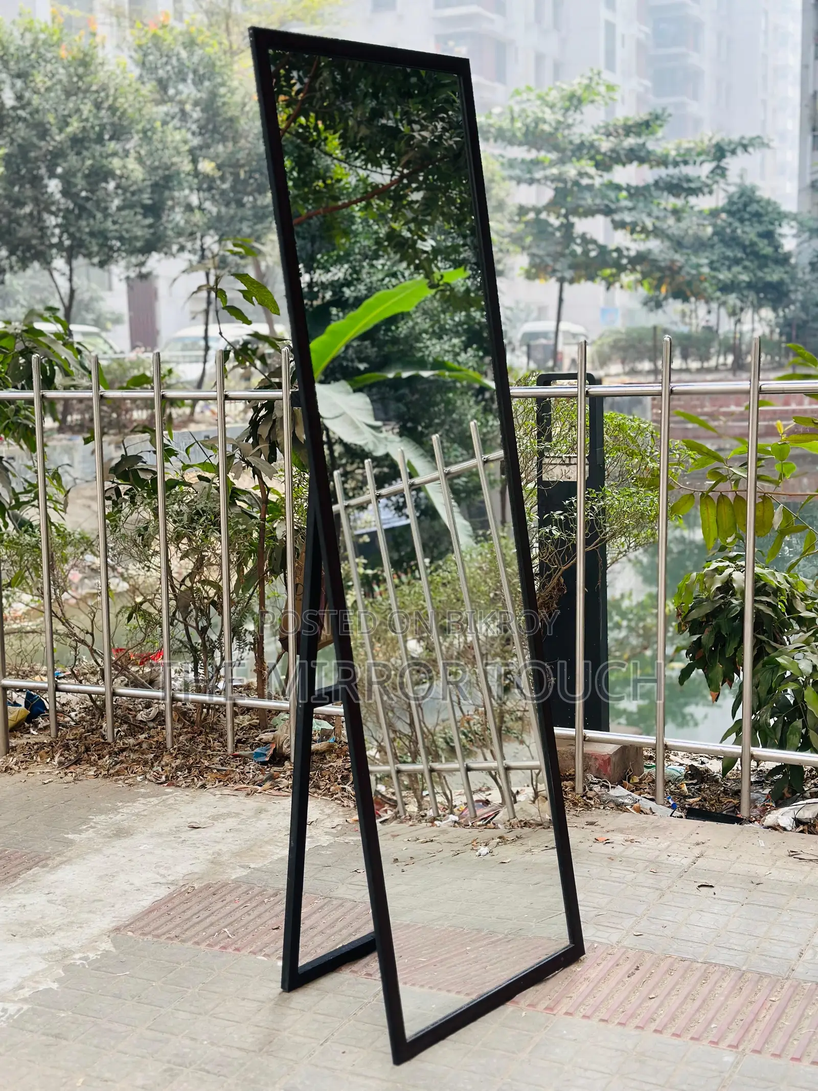 Aluminum Stand Mirror