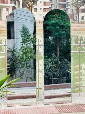 Aluminum Stand Mirror