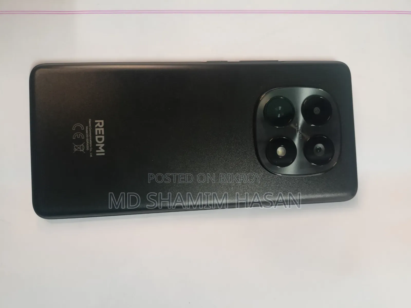 নতুন শাওমি রেডমি নোট ১৫ ২৫৬ জিবি ব্ল্যাক