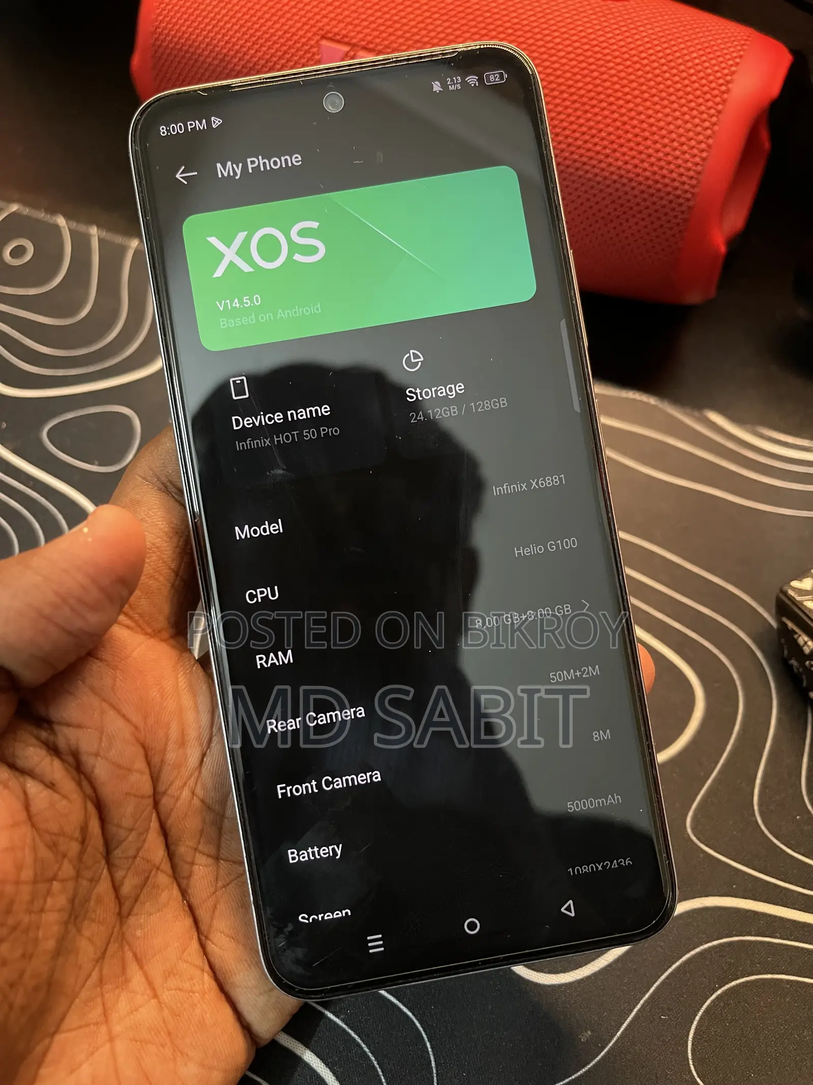 Infinix Hot 50 Pro 256 GB Silver