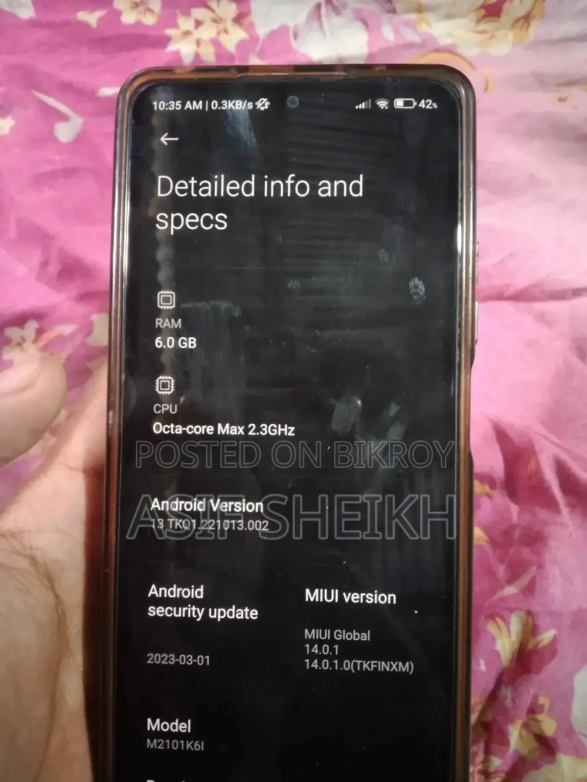 Xiaomi Redmi Note 10 Pro Max 128 GB Rose Gold