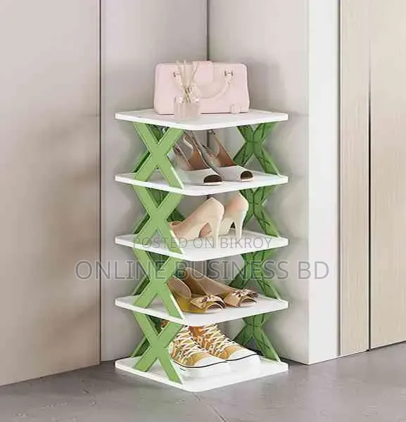 5-Layer X-Design Multifunctional Shoe Rack