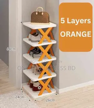 5-Layer X-Design Multifunctional Shoe Rack