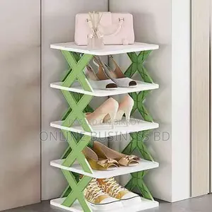 5-Layer X-Design Multifunctional Shoe Rack