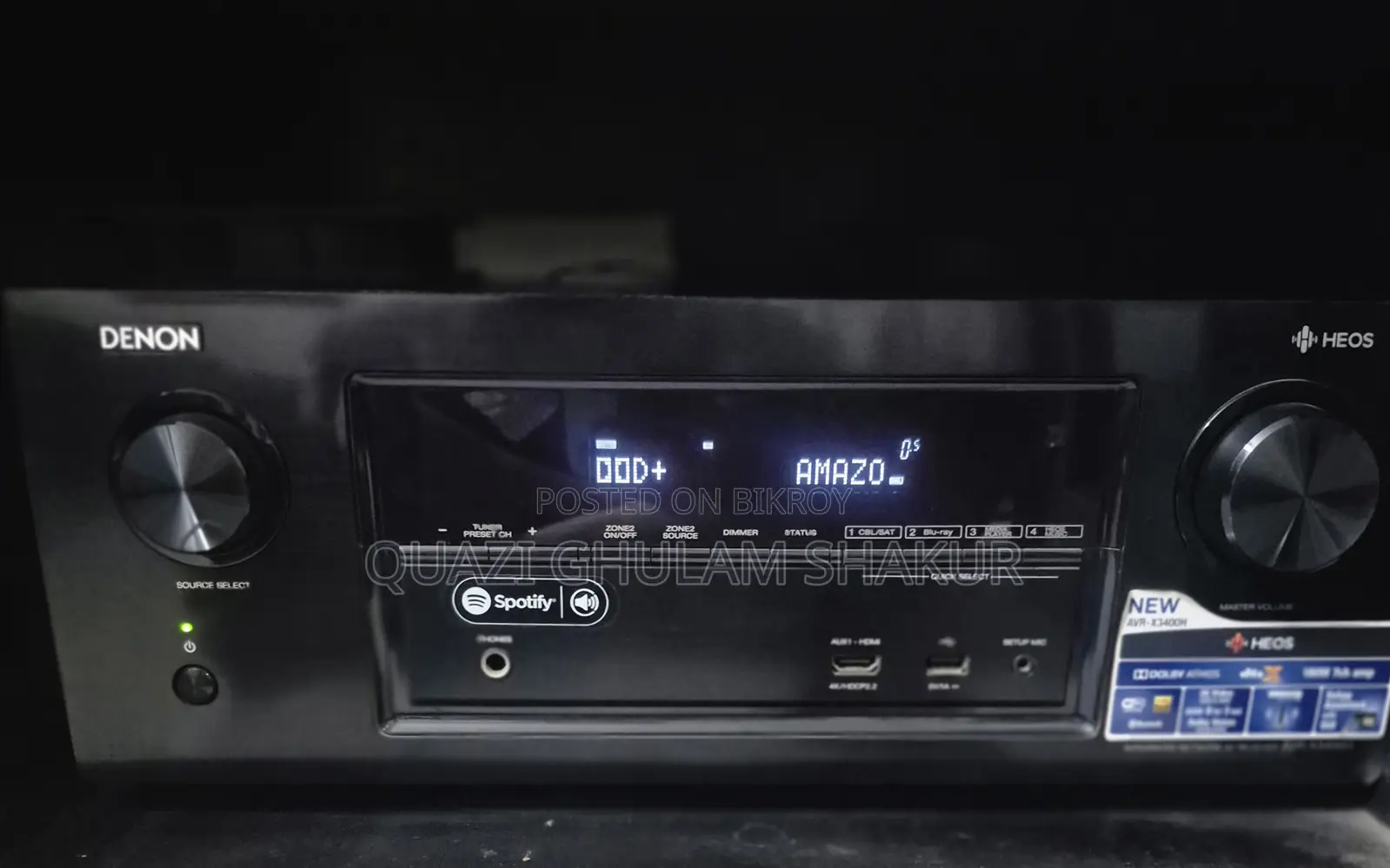 Denon Avr-x3400h 7.2 Channel Dolby Atmos Av Receiver
