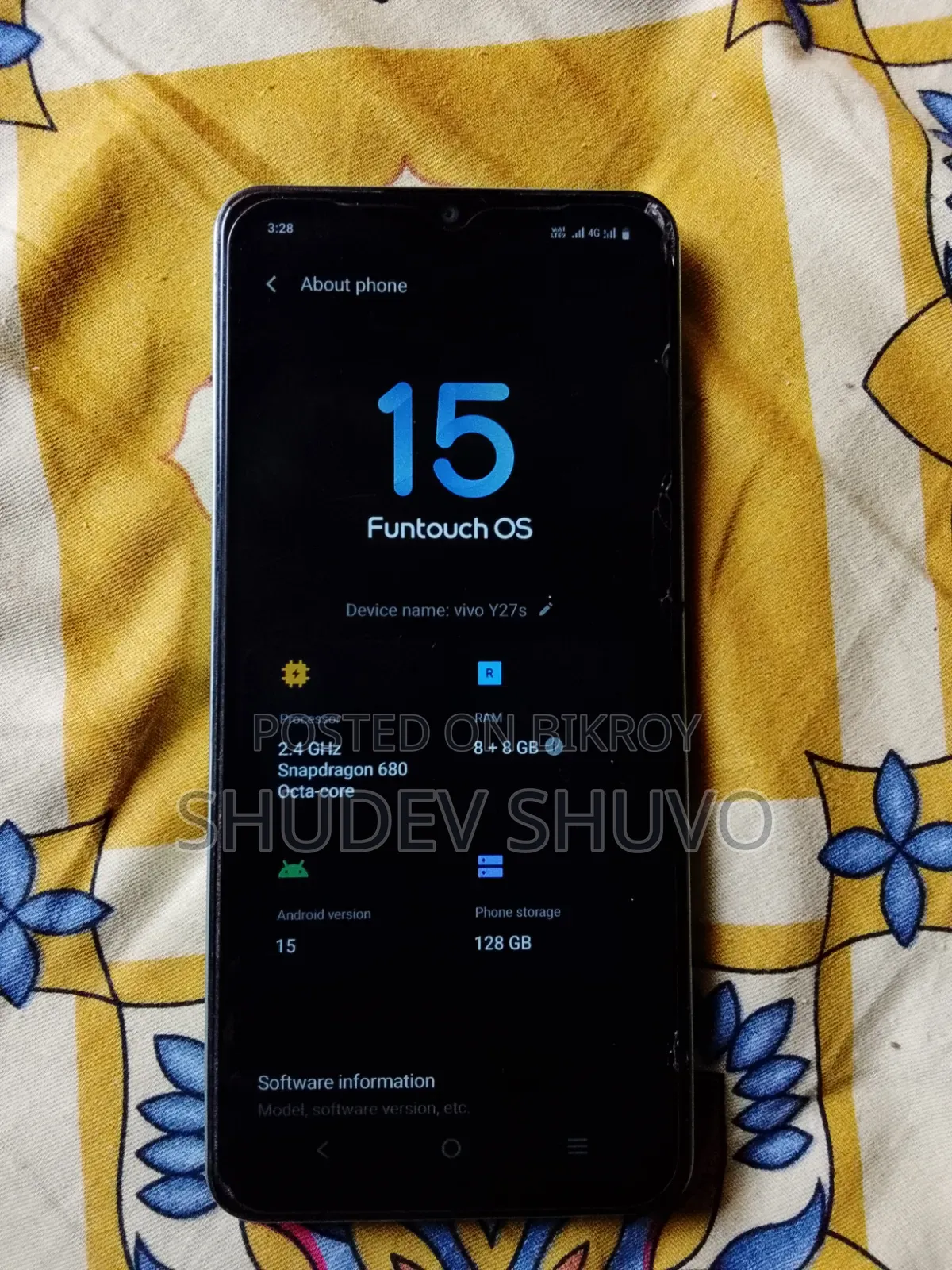 Vivo Y27s 128 GB Rose Gold