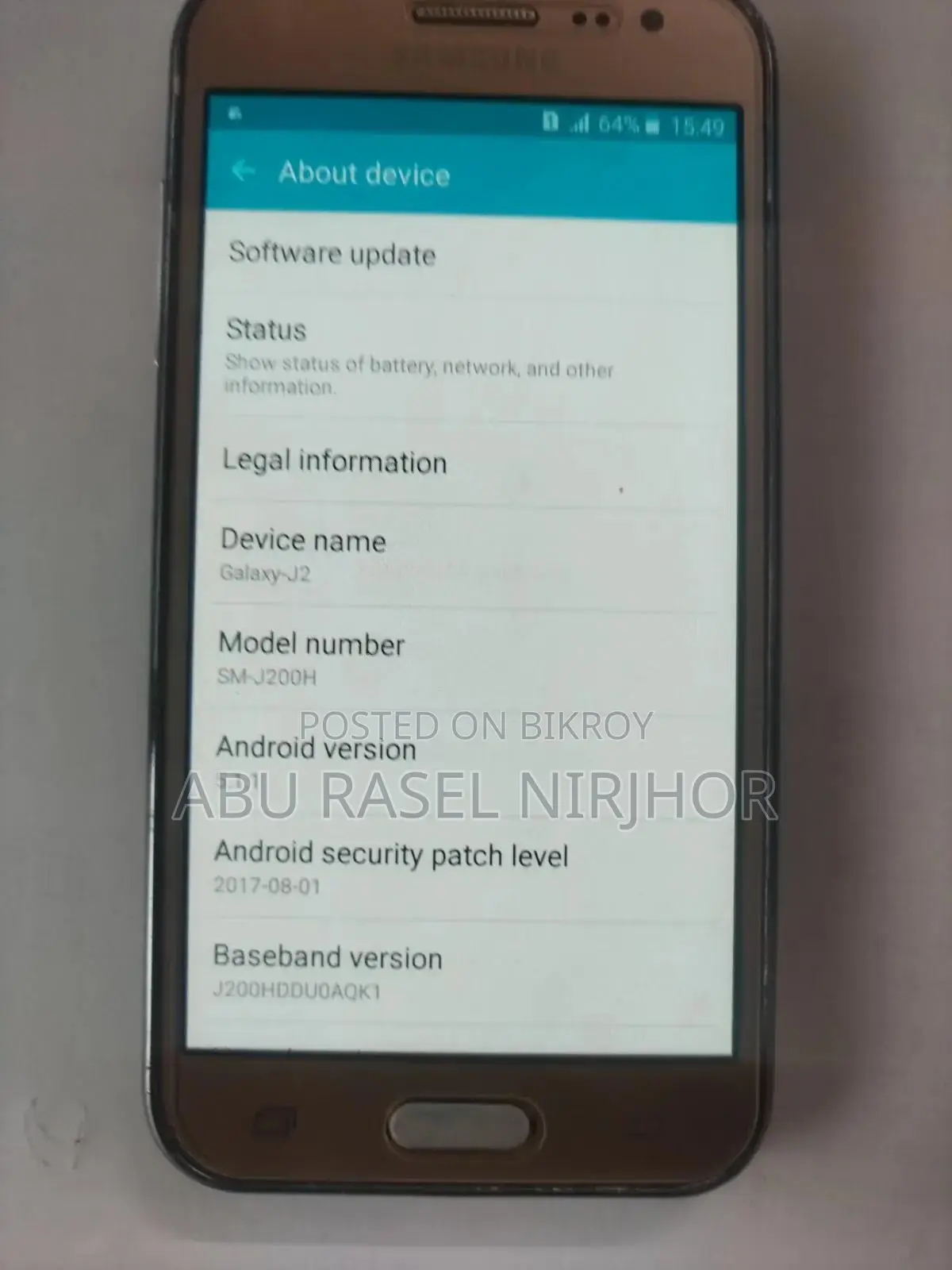 Samsung Galaxy J2 8 GB Gold