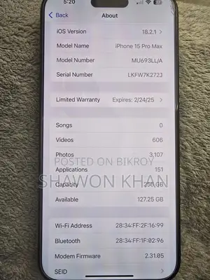 Apple iPhone 15 Pro Max 256 GB Gray
