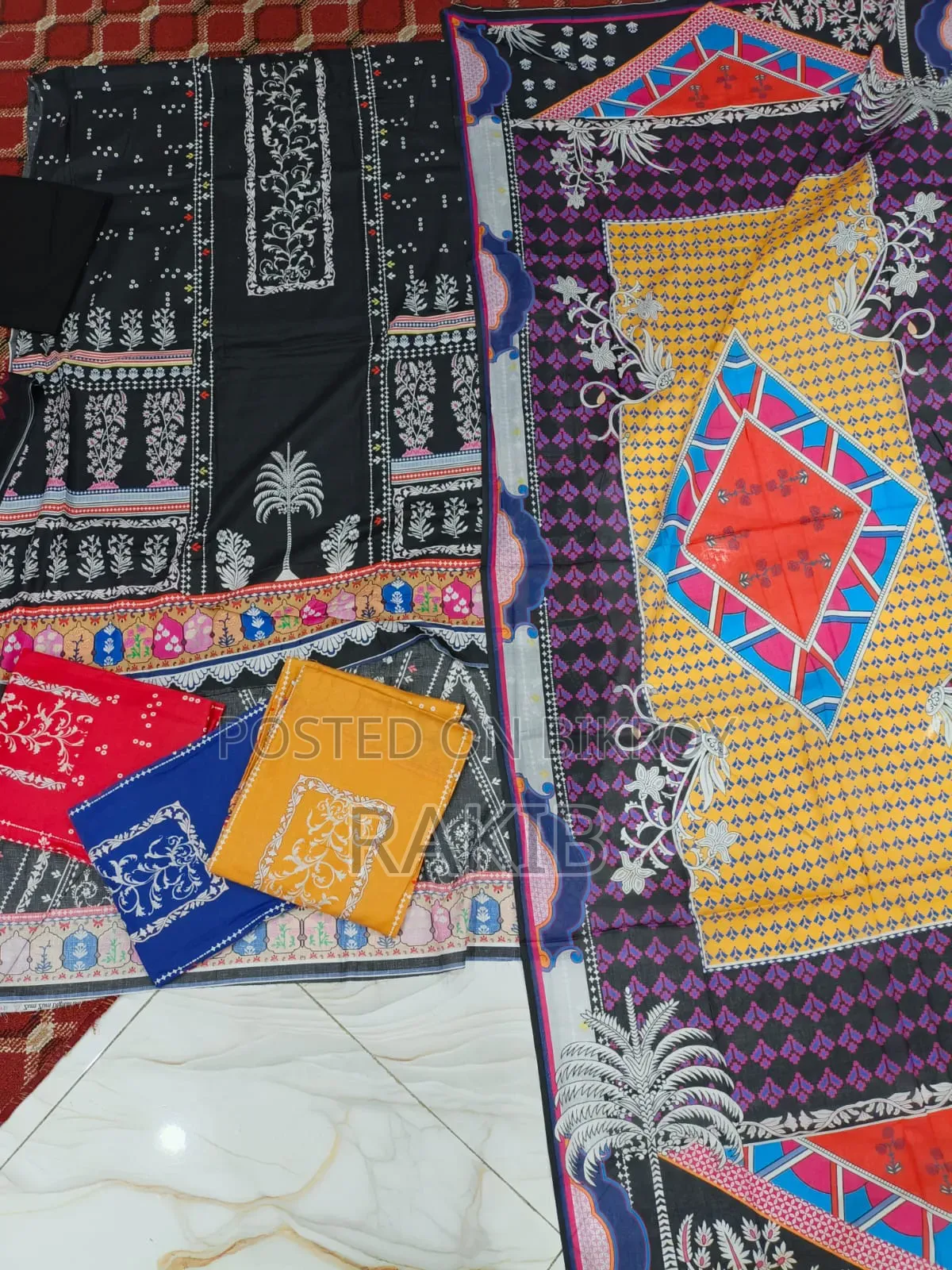 Three-piece fabric Jamdani fabric A Quality