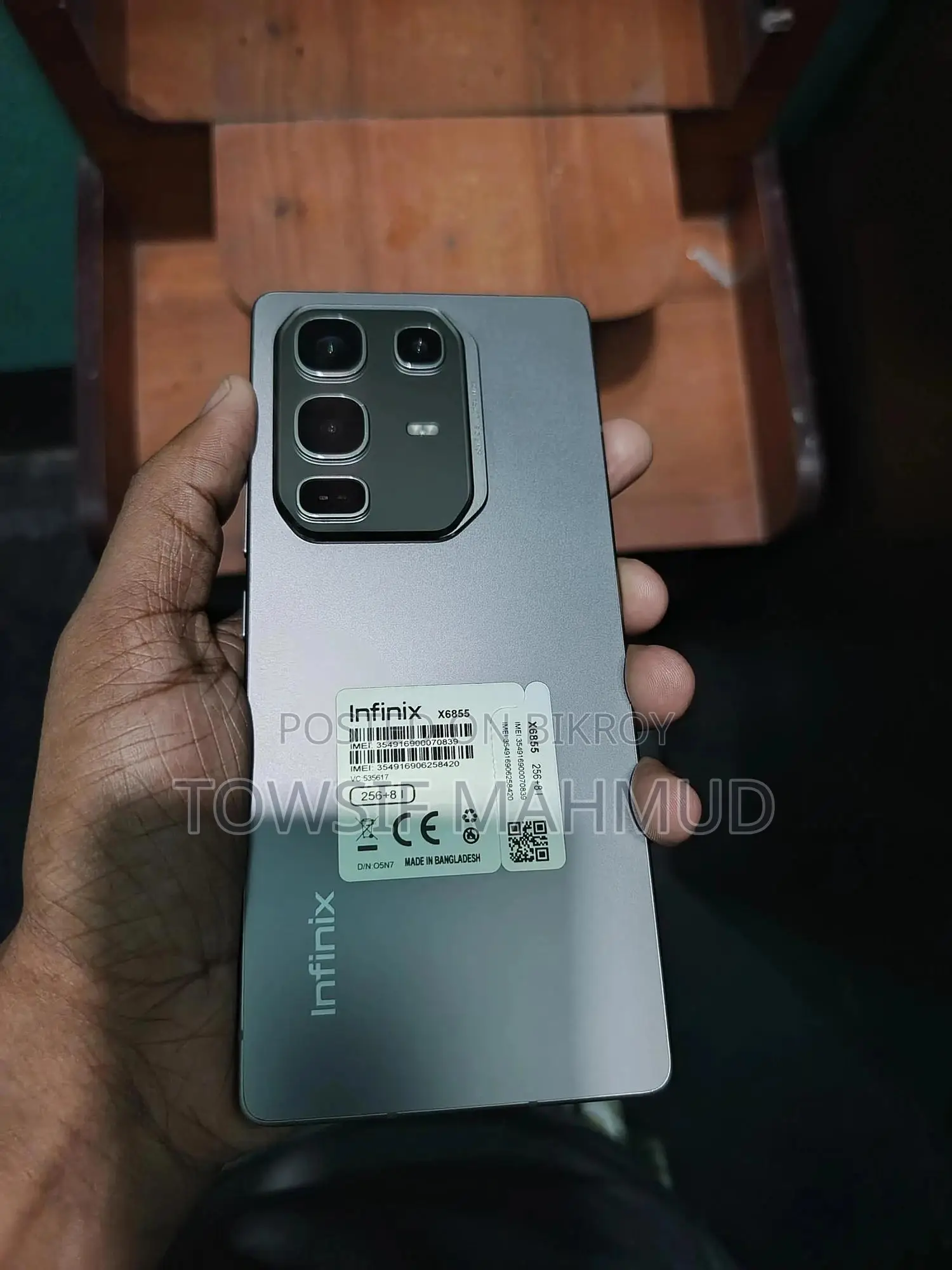 ইনফিনিক্স নোট ৫০ প্রো ২৫৬ জিবি গ্রে