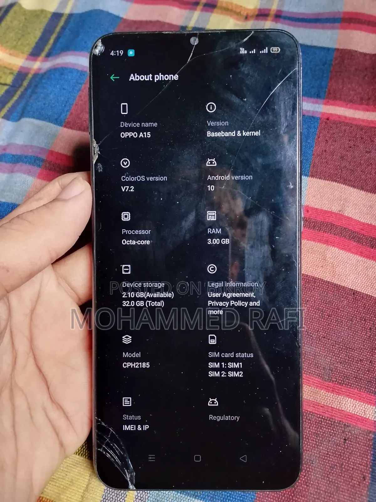 Oppo A15 32 GB Blue