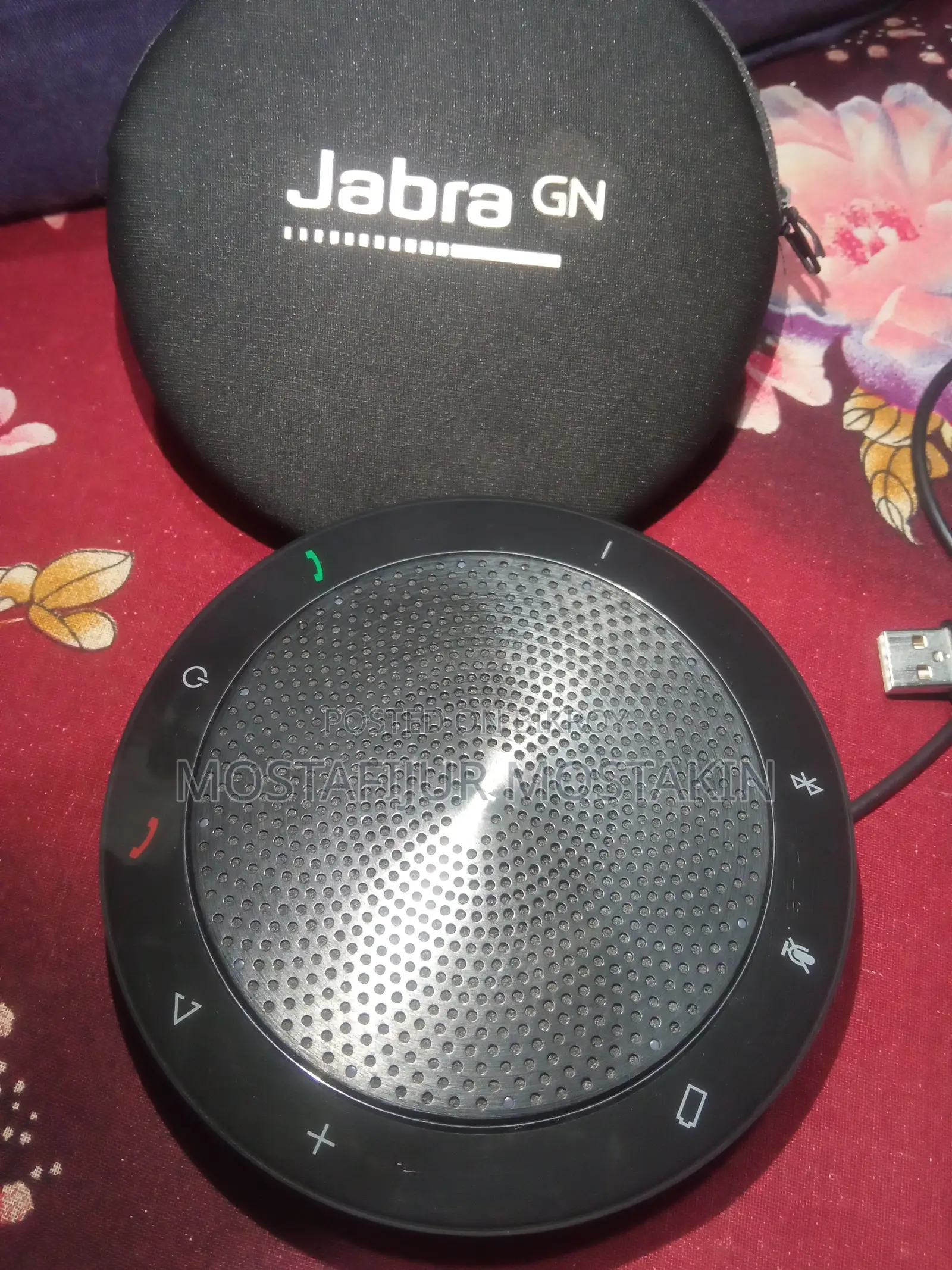 Jabra Speak 510 Bluetooth Conference Speakerphone With Carry Case