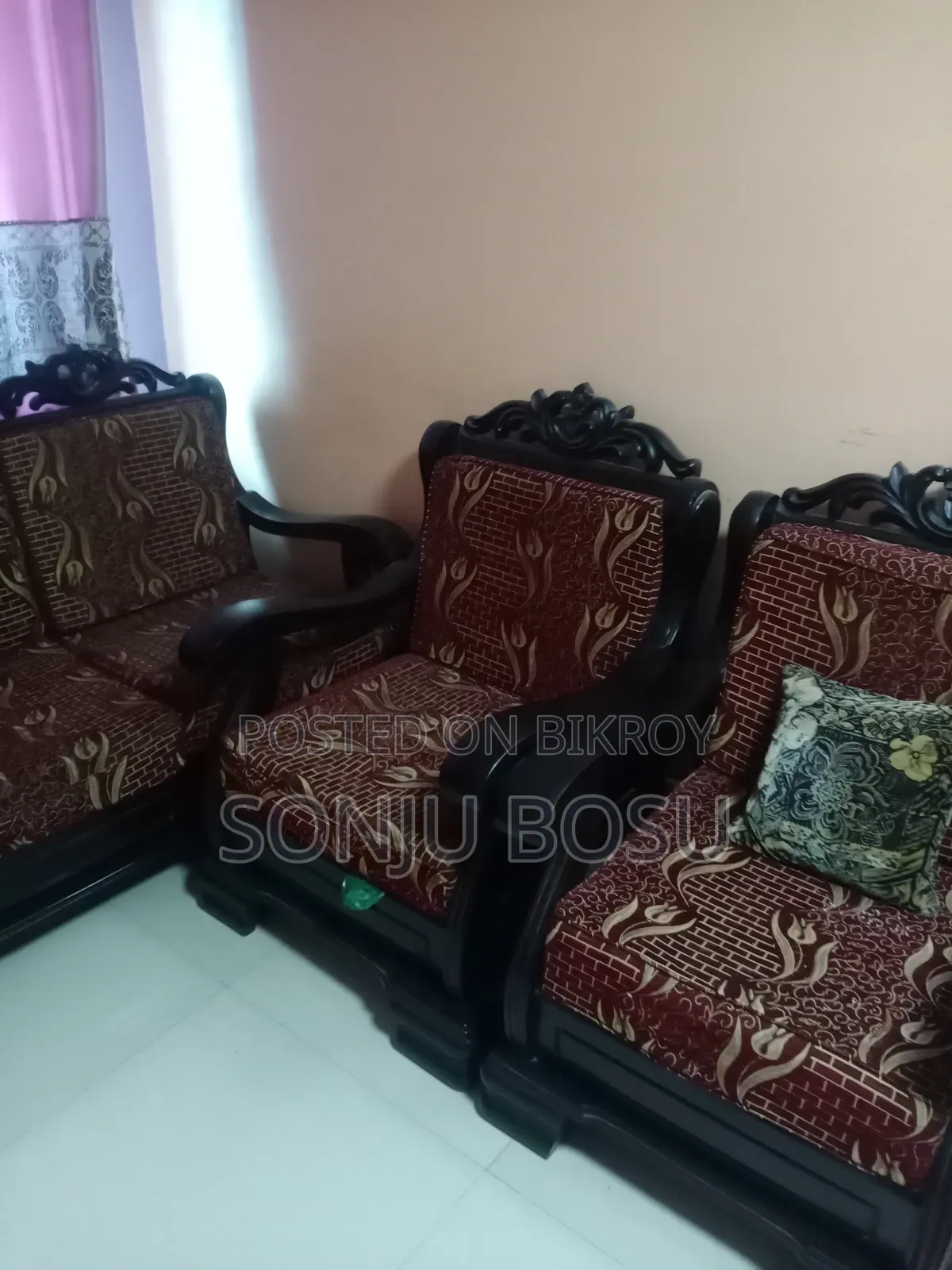 Teak Wood Sofa Set