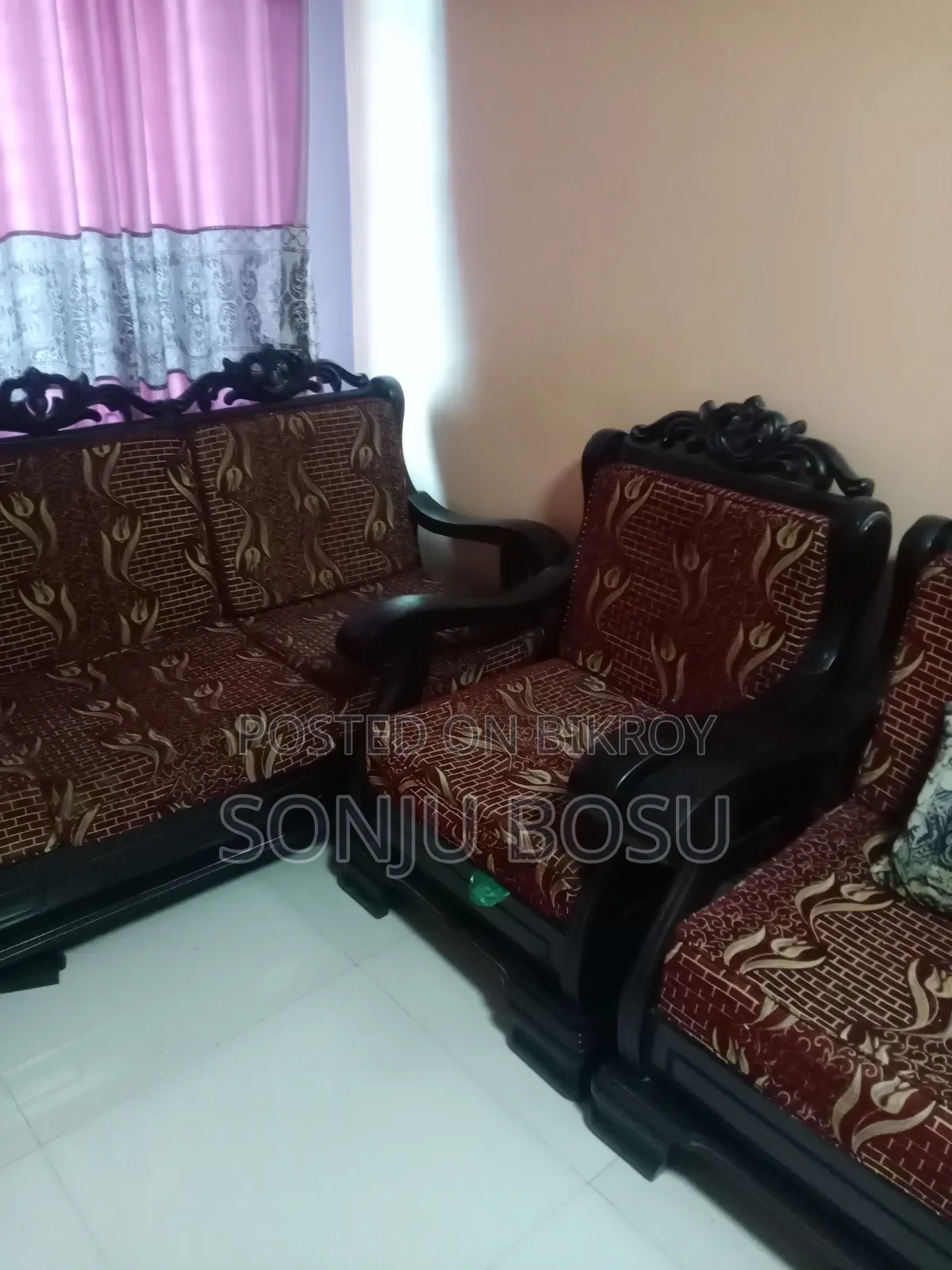 Teak Wood Sofa Set