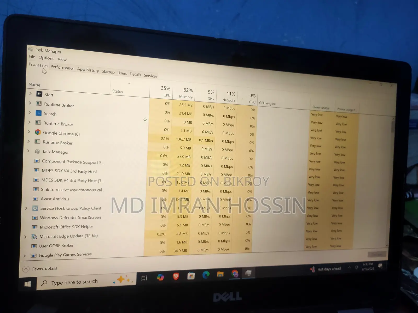 Laptop Dell Inspiron 13 5378 8GB Intel Core I5 SSD 256GB
