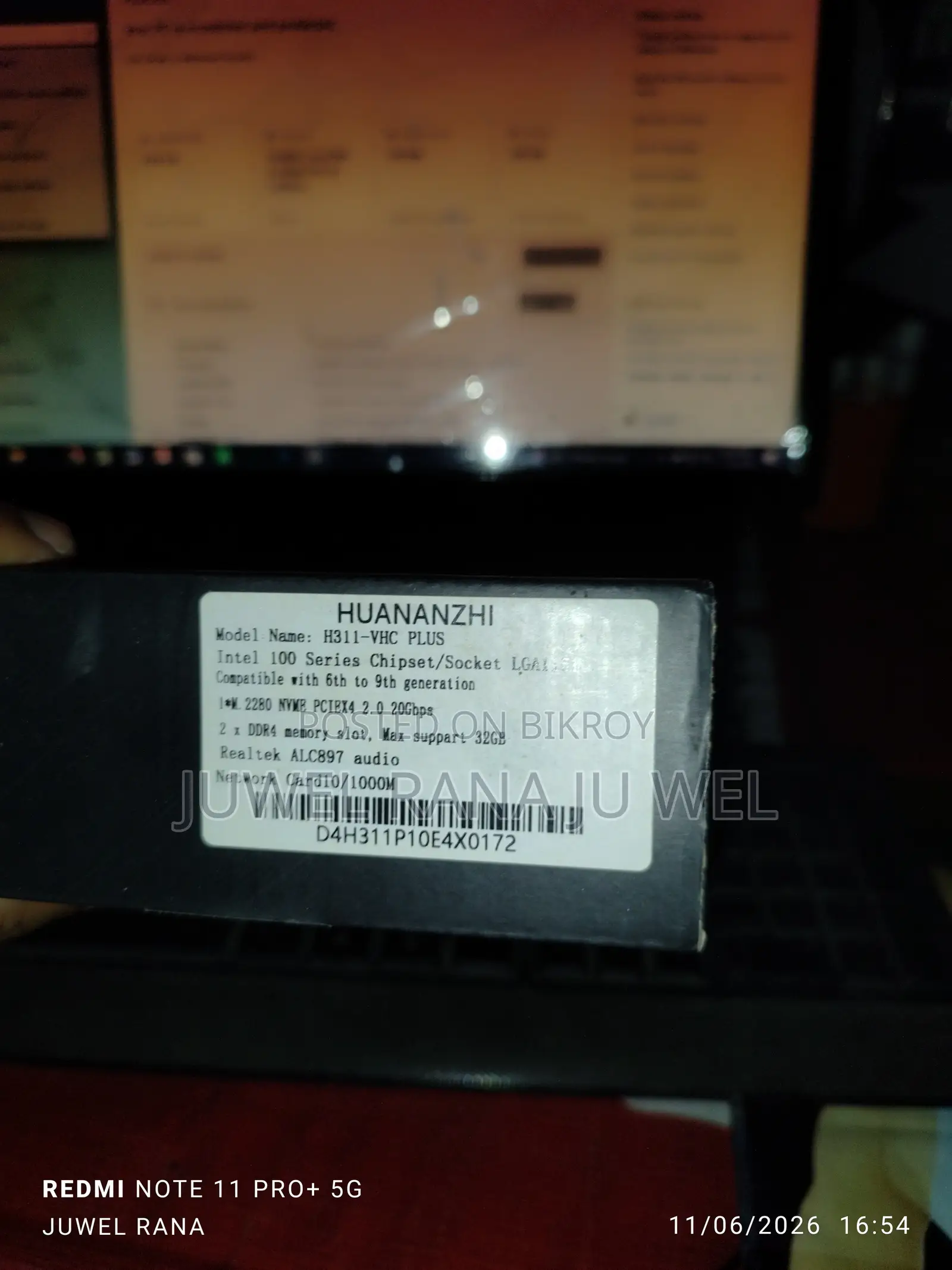 Desktop Computer 8GB Intel Core I5 SSD 256GB